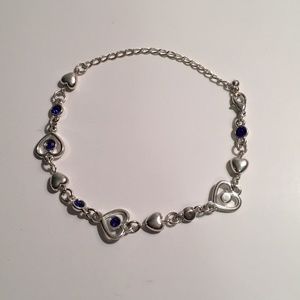 Heart charm bracelet